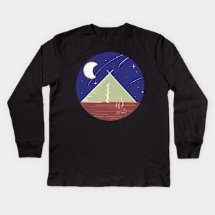 Camping Under the Stars / Nature Camping Trip Kids Long Sleeve T-Shirt